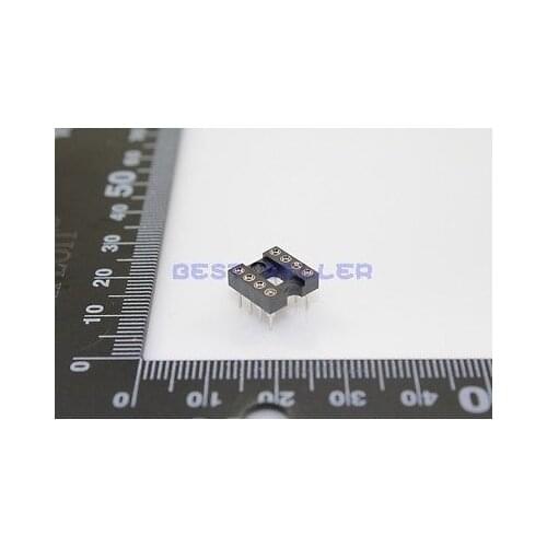 50pcs 8 Pin DIP SIP Round IC Sockets Adaptor Solder Type YB