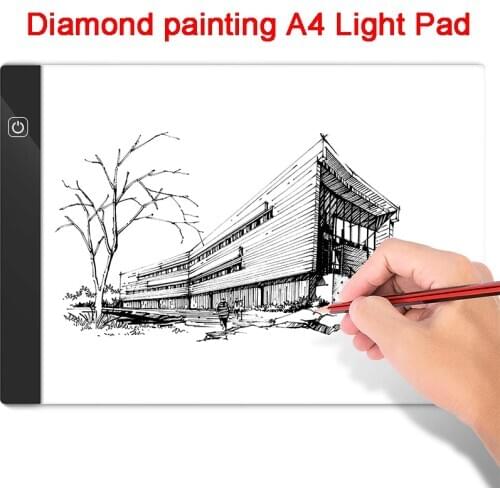A4 LED Light Pad for Diamond Painting Tools , USB Powered Light Board Kit,Digital Graphics Tablet Drawing Pad Art Painting board