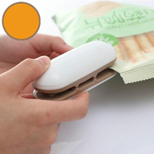 Household small hand pressure sealer, portable mini heating, double-sided incision sealer, snack plastic bag sealer