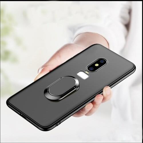For Oneplus 3 3T Case Oneplus 5 5T 6 6T Silicone Cover Magnetic Magnet Car Finger Ring Case For Oneplus 6T One Plus 6T