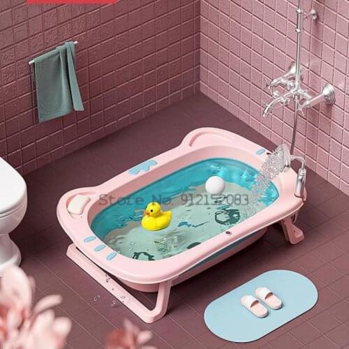Baby Bathtub Baby Bathtub Foldable Baby Sitting And Lying Large Bath Bucket Baby Household Newborn Childrens Products