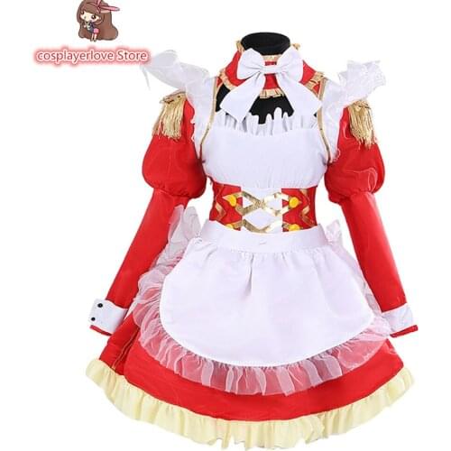 FGO Fate Grand Order Nero Claudius Maid Apron Dress Uniform Cosplay Costume for Halloween Christmas Costume