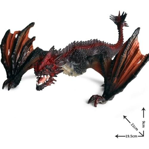 Western Dragon Fire Smaug Monster Dinosaur Figure Animal Toy Collector Kid Gift