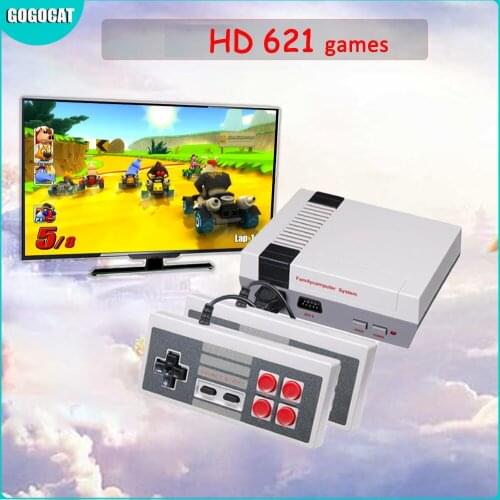 HD Output 8 Bit Mini TV Handheld Gaming Player Retro Video Game Console Classic 621 games 4K TV for PAL & NTSC Toys Joystick