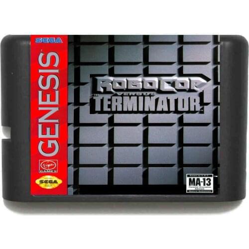 Robocop Versus Terminator 16 Bit MD Game Card For Sega Mega Drive For Genesis