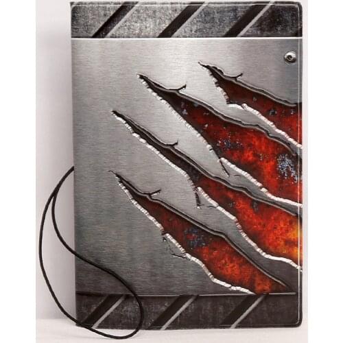 Creative Metal Feel Passport Cover PVC Wallet Bag Letter Men Women ID Address Holder Portable Boarding Travel Accessories