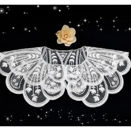 Large petal hollow mesh lace collar to applique chest collar round neck DIY handmade lace accessories