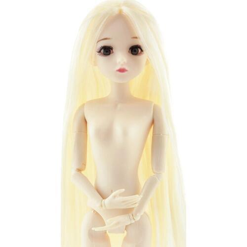 30cm Baby Doll Toy Blue Pink Purple Sliver Hair Dress Up Dolls Girls BJD Doll with 3D Eye Fashion Dolls Kids Gift for Girl