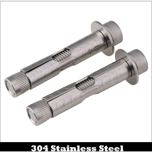 M6 M8 M10*50/60/70/80/100/120mm 304 Stainless Steel Hexagon Socket Cap Allen Head Built-in Expansion Screw Concrete Anchor Bolt