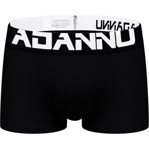 Adannu mens underwear cotton slim u convex breathable comfortable fashion large boxer pants
