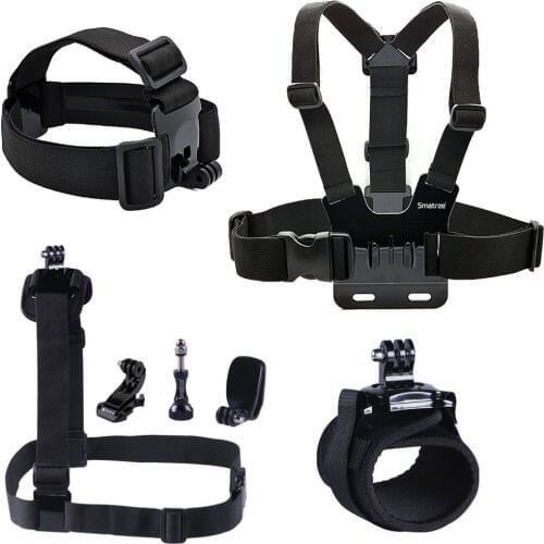 7 in 1 Accessories Kit Wirst/Head/Chest Strap Mount fr GoPro Hero 5/4/3+/3/2/1