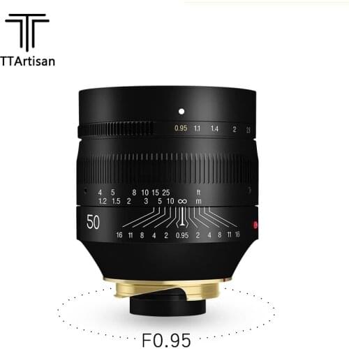 TTartisan 50mm F0.95 Lens Super Aperture Full Frame for Leica M Mount Camera M9 M10 Camera Lens