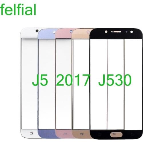 For Samsung Galaxy J5 2017 J530 J530F Touch Screen Front Panel J5 Pro Glass Lens Front Outer LCD Glass Replacement