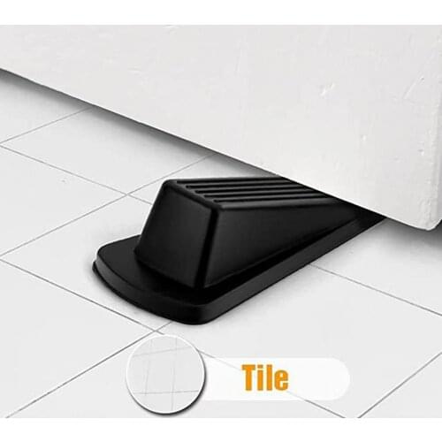 Durable Door Stopper Lightweight Wear-resistant Anti-deform Plastic Multifunctional Easy Use Door Protector for Daily Use