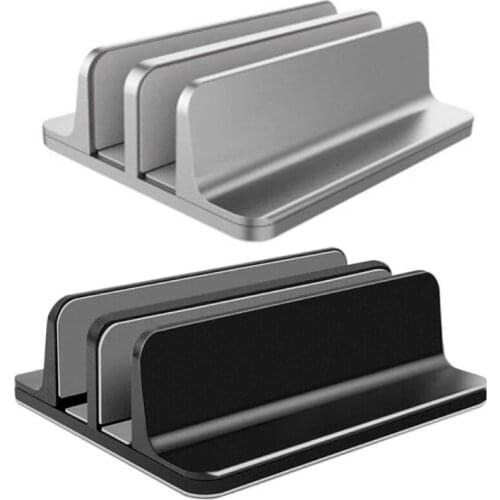 Adjustable Laptop Stand Aluminium Vertical Portable Notebook tablet Mount Support Base Holder Book Holder For MacBook Pro laptop