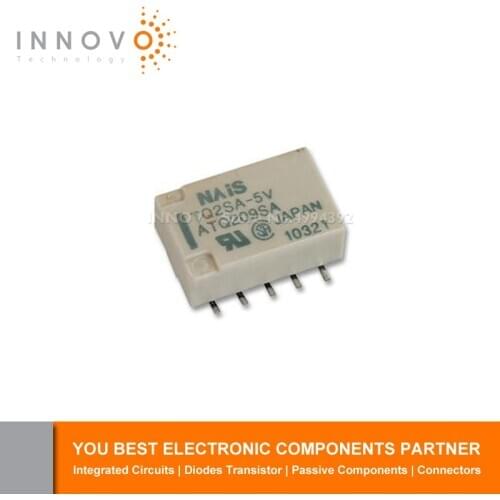 2pcs/lot TQ2SA-5V Signal Relay 5VDC DPDT 1A TQ Series SMD Non Latching Free shipping New original