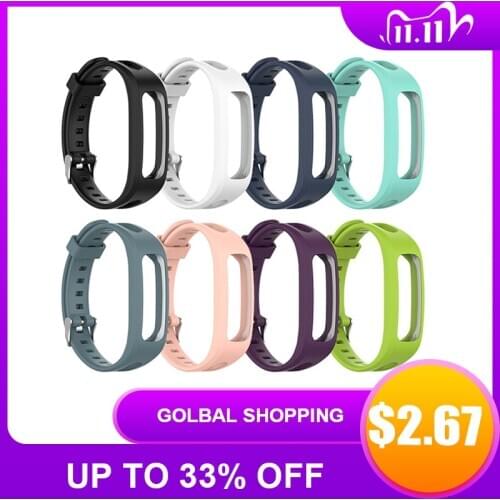 Watch Band Silicone Wrist Strap for Huawei 3e 4e Smart Watchband For Huawei Honor Band 4 Running Version Bracelet Strap