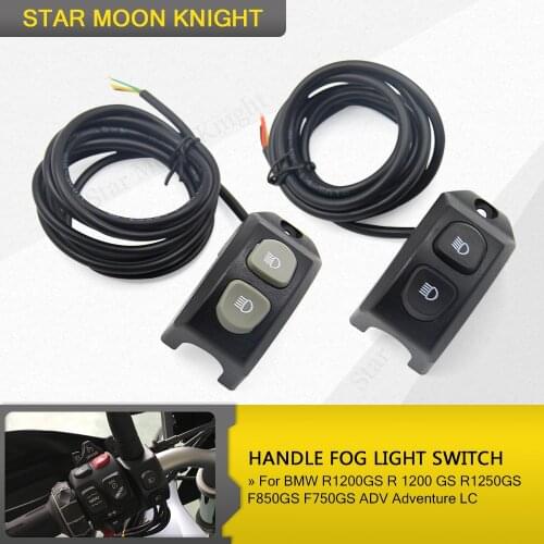 For BMW R1200GS R1250GS F850GS F750GS ADV Adventure LC Handle LED Fog Lights Wiring Harness Switch button Control smart relay