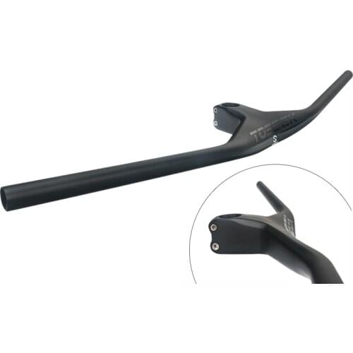 TOSEEK new full carbon bicycle handlebar integrated handlebar mtb matte 17 degree light logo 600~800*70/80/90/100mm Bike parts