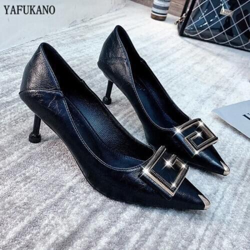 Women Classic Shoes High Heel Pumps Fashion Ladies 5cm/7cm Pointed Toe Career Office Shoes Female Thin Heels Zapatos Mujer