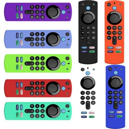 TV Remote Control Cover Protective Case For Fire TV Stick 4K 2nd Gen And 3rd Controller Compatible With Alexa Voice Remote 2021