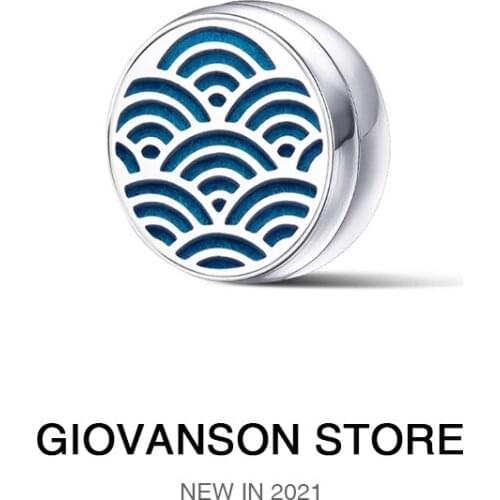 Stainless Steel Clips Brooch Tie Charms Locket Pendant For Jewelry Making Women Gift Essential Oil Perfume Diffuser Face 15mm