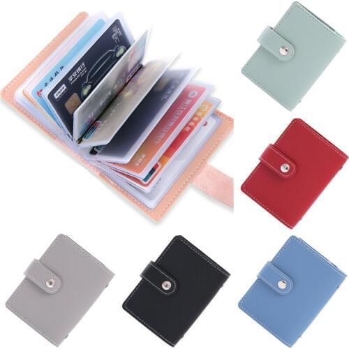 26 Card Slots Women Credit Card Wallet Fashion Cute Cards Holder Candy Color Korean Wallet for Cards Cardholder