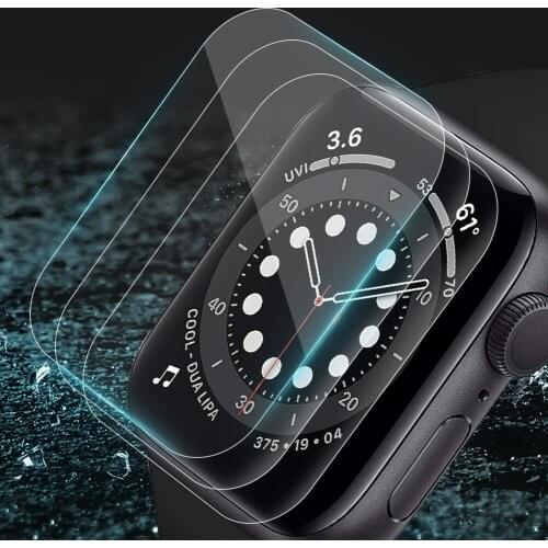 1/2/3Pcs Clear HD PET Film Screen Protector For Apple IWatch Series 4/5/6 SE 1 2 3 40mm 44mm 38mm 42mm Anti-Bubble PET Film