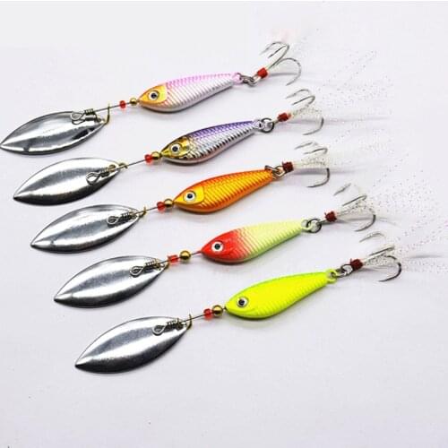 1Pcs 3D Rotating Metal VIB vibration Bait Spinner Spoon Fishing Lures 8/11/20g Jigs Trout Winter Fishing Hard Baits Tackle Pesca