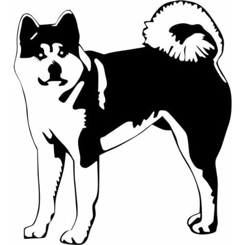 13.4*15.2CM Akita Dog Animal Vinyl Decals Funny Car Styling Decoration Reflective Stickers C6-1691