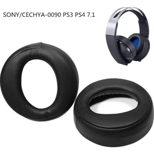 EarPads For SONY CECHYA-0090 PS3 PS4 7.1 Platinum Replacement Leather Memory Foam Gaming Headphone Round Ear Cushion Earmuff