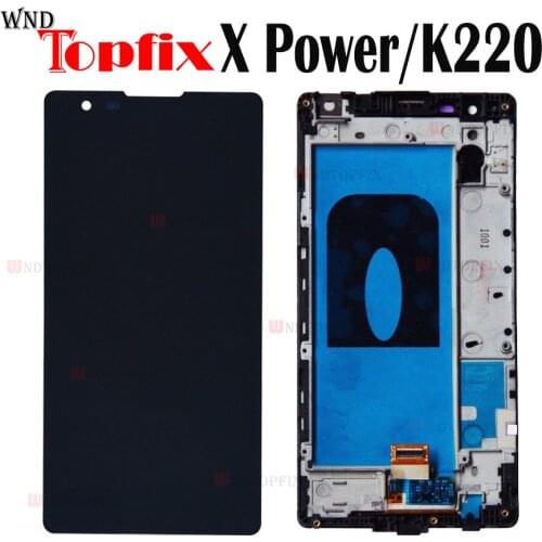 For LG X Power K220DS K220 LCD Display with Touch Screen Digitizer Assembly With Frame X3 Display 220ds K220dsK K210 K450 LCD