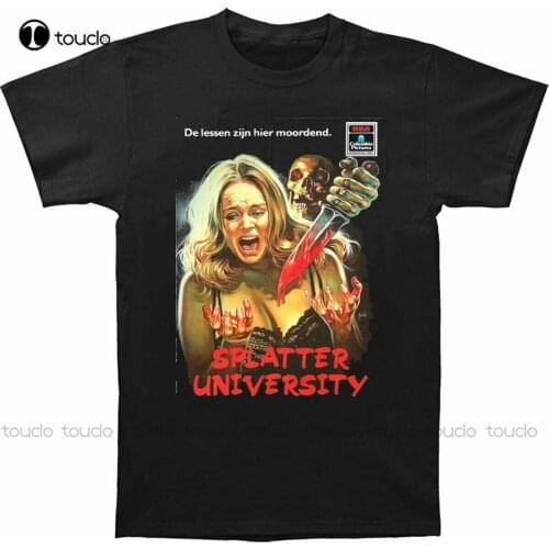 Splatter University Killer Horror Movie T-Shirt Unisex Men Women Tee Cotton Tee Shirt S-5Xl