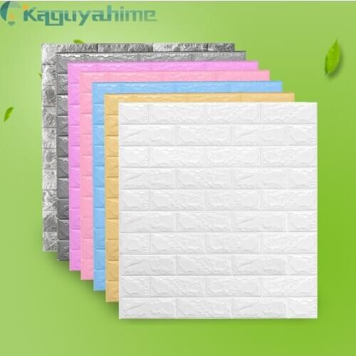 =(K)= 3D Wall Stickers Marble Brick Waterproof DIY Self-Adhesive Decor Background For Kids Room Living Room Wallpaper Sticker