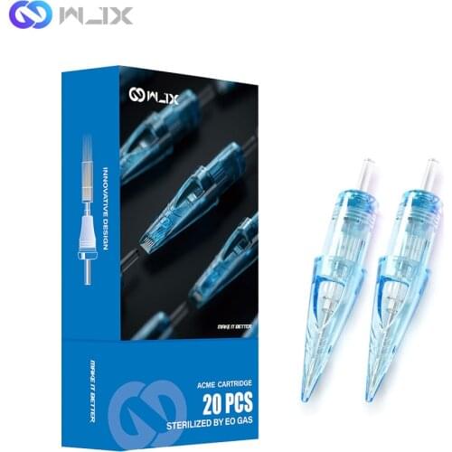 Dragonhawk Designed Wjx RL Tattoo Cartridge Needles 20pcs Disposable Sterile Makeup Machine Tattoo Rotary Pen Supplies