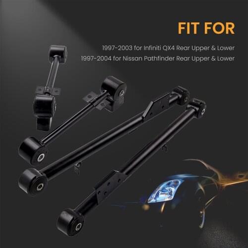 Trailing Control Arms Kit For Nissan Pathfinder QX4 1997-04 2 Rear Lower & 2 Upper