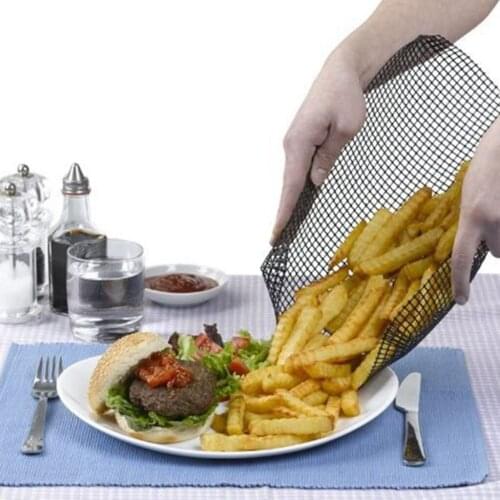 Mag Non-Stick Oven Baking Mesh Tray BBQ Net Chip Baskets Roaster Grilling Mesh