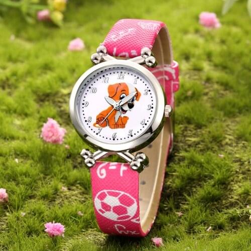 Hot Relief Trend Fashion Sports Children Dog Pattern Luminous Quartz Watch Gift Waterproof High Quality Alloy Case Unisex Watch