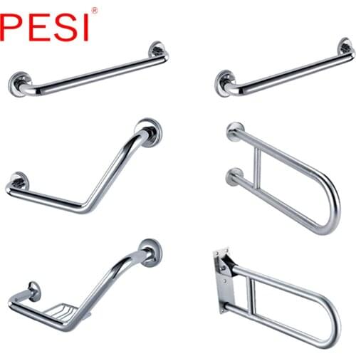 304 Stainless Steel Bathtub Arm Safety Handle Bath Shower Grab Bars Bathroom Wall Mount Handle Grip Toilet Handrail Armrest
