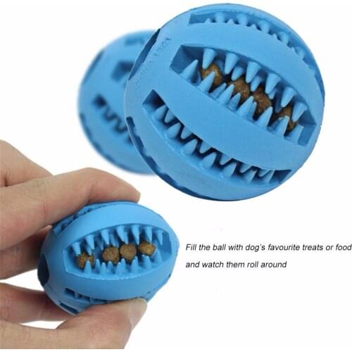 Dog Toy Bite Resistant Ball Cat Rubber Round Toy Leaking Ball Molar Ball Pet Supplies Dog Accessories Dog Treats And Chews