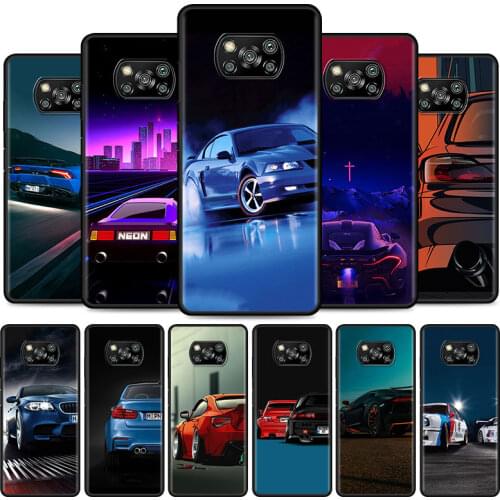 Sports Car Super Car Cell Phone Case for XiaoMi Poco X3 NFC M3 F1 F3 Mi 10T 9T Note 10 10T Pro A2 Lite 5G 11 9 SE CC9 Cover