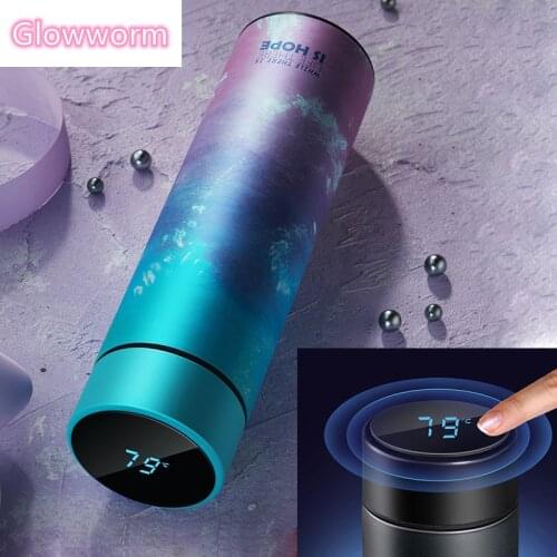 450ml Smart Temperature Display Stainless Steel Thermos Vacuum Flask Mug Coffee Travel Sport Portable Water Bottle Thermos Cup