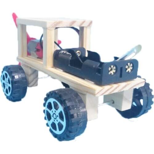 Off-road vehicle childrens manual diy science technology small making invention material bag science experiment toy students