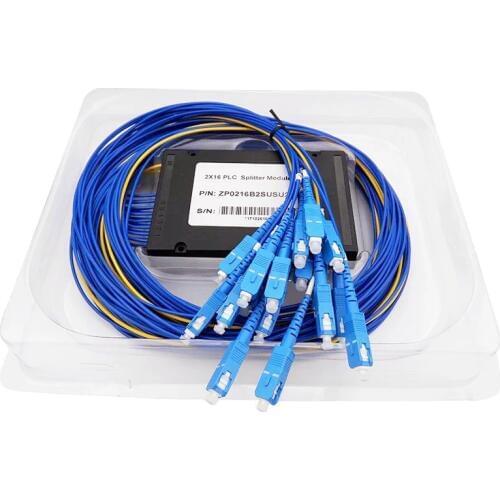 1M 2x16 SC/UPC Connector 2:32 SC/ UPC Fiber Optic PLC Splitter Module ABS Box2x16 SC/UPC Connector SC/ UPC Fiber Optic Splitter