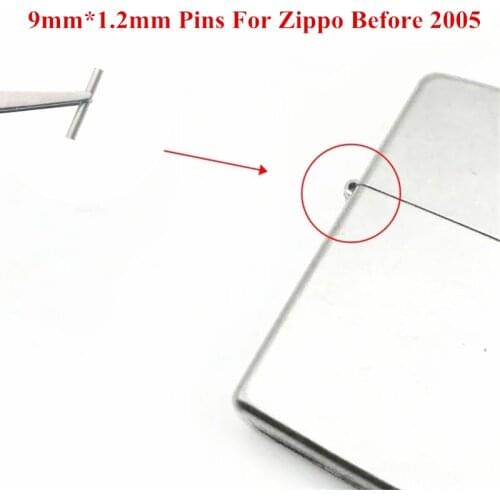 10pcs 9*1.2mm Kerosene Lighter Hinge Pins For ZP Before 1980s Gasoline Lighters Repair Service Universal Replacement Accessory