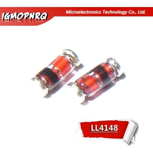 100pcs LL4148 1N4148 IN4148 -34 High-speed switching new original
