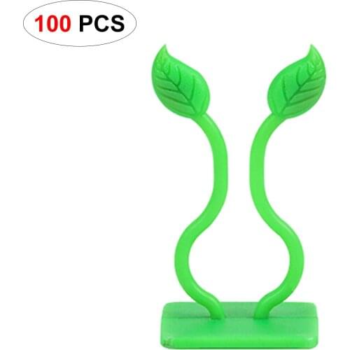 100pcs Vine Plant Climbing Fixture Clips Invisible Self-Adhesive Wall Vine Fixture Wall Sticky Hook Vine Clips Fixed Buckle Hook