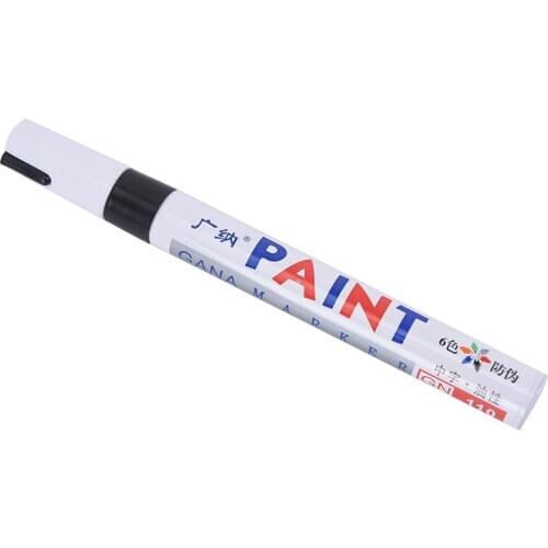 12 Colors Waterproof Car Tyre Tire Tread CD Metal Permanent Paint Marker Graffti Oily Marker Pen Stationery