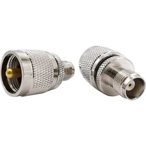 2/1PCS 50ohm UHF Male to TNC Female PL259 PL-259 RF Coaxial Adapter TNC Jack PL259 to UHF Plug RF Coax Wire Connector