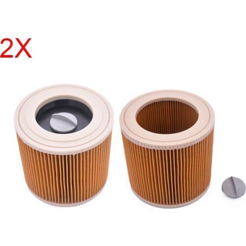 2PCS/LOT, for Karcher A & WD Series A2004 A2054 A2204 A2656 WD2.250 Wet & Dry Vacuum Hoover Filter Replacements Filters